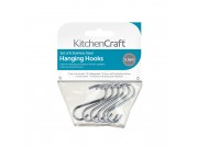 Kitchen Craft Stainless Steel Hanging Hooks (pack of 6 / 5.5cm)